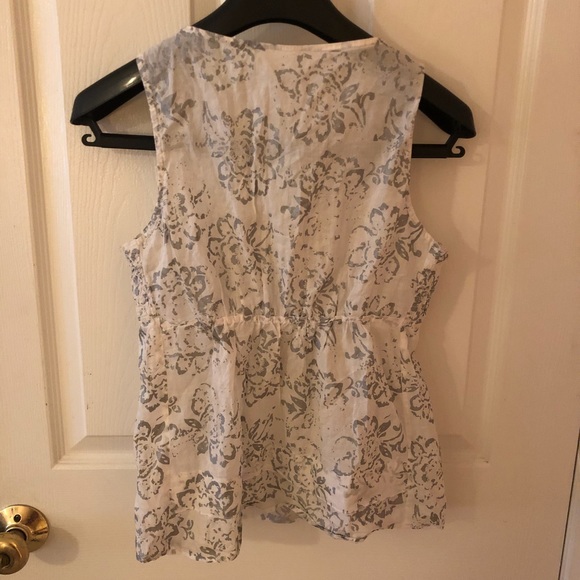 Ann Taylor Loft  Gray Blouse - Picture 2 of 3